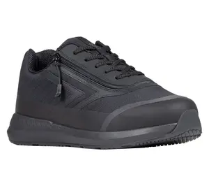 BILLY Footwear zip-on Men's Bl ack to the Floo r Goat