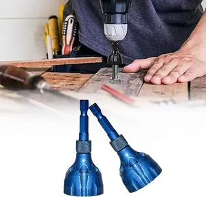 Deburring External Chamfer Tool with Tungsten Carbide Blade, Deburring Drill Bit Remove Burr Tools Quick Release 1/4-inch Hex Shank Fits for Repairing Damaged Bolts 1/8"- 3/4" (3mm-19mm), TikTokShopBlackFriday