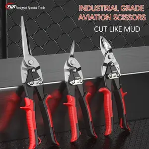 Industrial Aviation Shears, Versatile Metal Cutter for Stainless Steel and Aluminum Sheets, Heavy-Duty Tools for Efficient Cutting