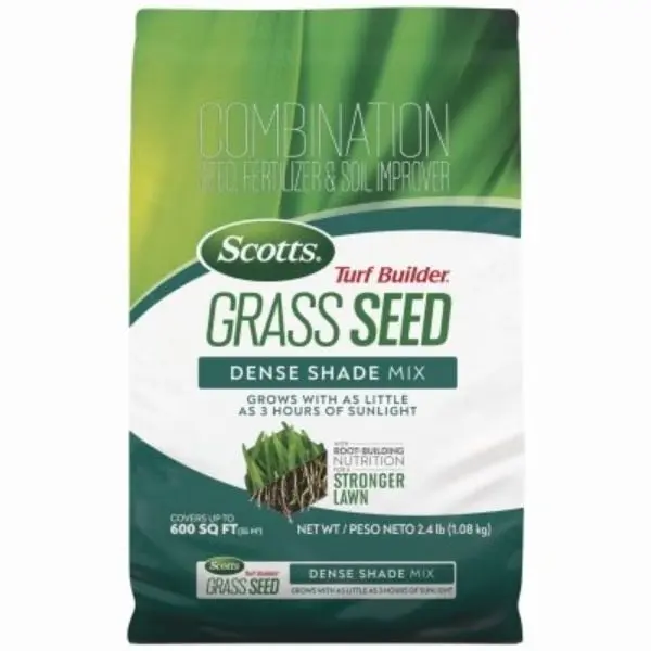 Scotts Turf Builder Dense Shade Growing Mix Grass Seed, 2.4 lbs, Model 107295 - Home Improvement Garden Supplies, Flower & Plant Seeds