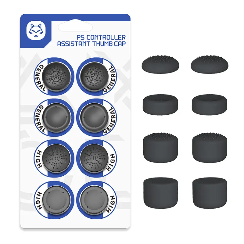 For PS5 controller high/low rocker cap 8PCS   Anti-slip eight-color protective cap