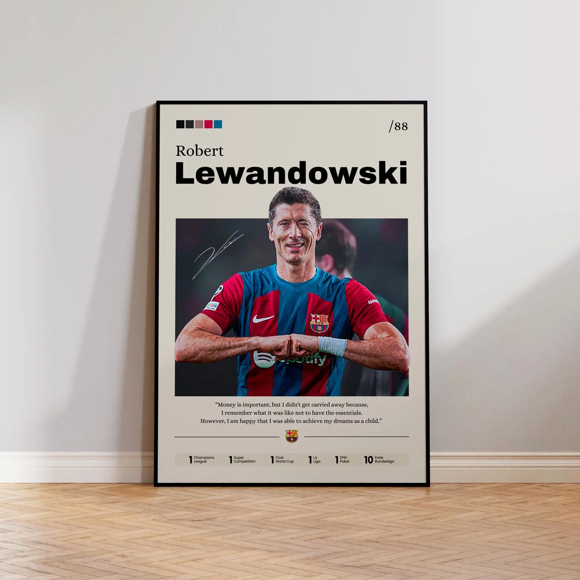 Robert Lewandowski Poster, Soccer Star Print, Football Decor, Sports Illustration, Fan Gift, Lewandowski Barcelona Artwork, Home Decor 45768 180