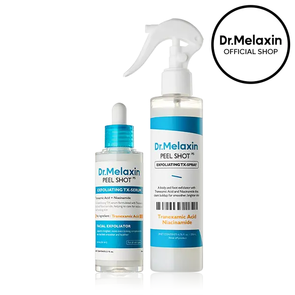 [Dr.Melaxin Official] Exfoliating Tone Smoothing TX Duo, Tranexamic Acid & Niacinamide Gentle Peeling for Dark Spot Care