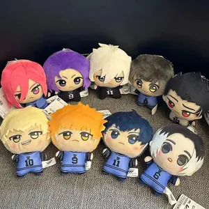 10cm Kawaii Blue Lock Soccer Plush Dolls - Soft Stuffed Keychain for Fans