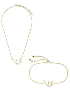 'When Stars Align' Constellation Necklace and Bracelet Set