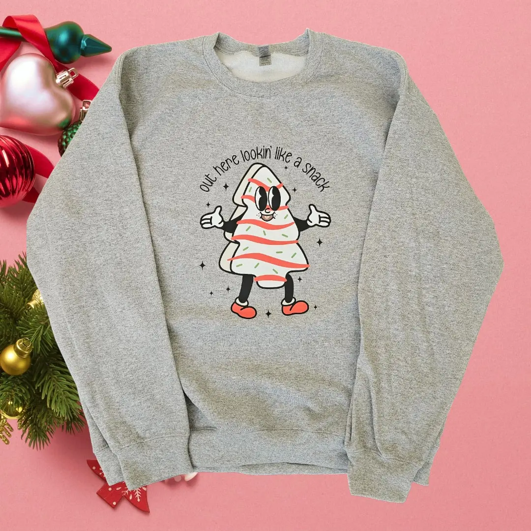 Out here lookin like a snack christmas sweater