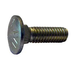 Small Parts 3740C8 3/8"-16 X 2-1/2" Carriage Bolt Grade 8 Fully Threaded Zinc Yellow (Pack of 10)