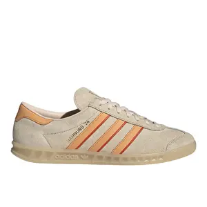 adidas Mens Hamburg 24 Lace Up Sneakers Shoes Casual - Beige, Orange