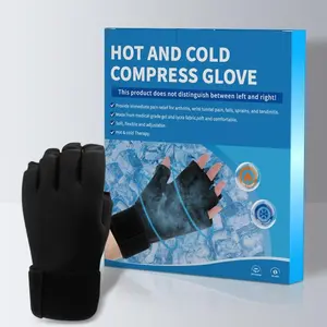 Rehabilitation Gloves Gel Ice & Hot Compress Braces with Ice Gel Fill Packs, Sports Shock-Absorption Support for Wrist & Palm, Healthcare Equipment for Sports Activities