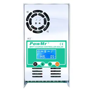PowMr MPPT Solar Charge Controller 60A 48V 36V 24V 12V Car Max 160 V DC Input Solar Controller, LCD Backlight Solar Charge Controller for Vented Sealed Gel NiCd Lithium Battery  MPPT Solar Panel Battery Charge Controller