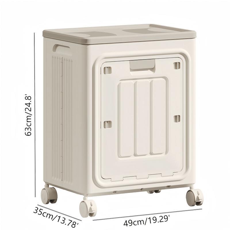 UFORU Laundry Basket with Wheels, Ventilated& Odor-Resistant, Portable Rolling Storage with Lid, SizeDetails in SKU Images, Assembly Guide in Main Image &Description