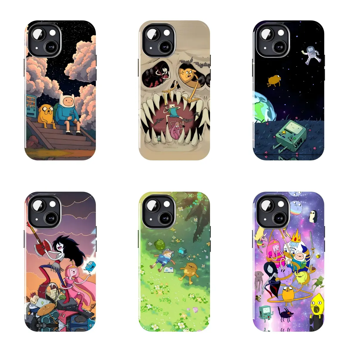 Adventure Time Nostalgia Smartphone Case - Handheld Cellphone Shell with Protection, Compatible with iPhone 11-17 Pro Max/Plus, Samsung Galaxy S23-25