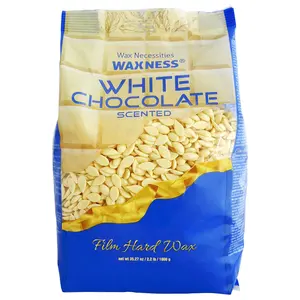 Waxness White Chocolate Film Hard Wax Beads 2.2 Lb / 1 Kg For Hair Removal -  Natural Resin Base For All Hair Types - Creamy - No Strips Needed