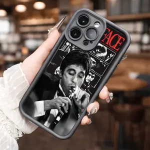 Scarface Poster for phone case, compatible with iPhone 17 Pro Max, 16 Pro Max，15 Pro, 14, 13, 12, 11, XR, XS Plus, SE, Mini. Made from soft TPU shock-resistant silicone material, this stylish street-style gift is perfect for any occasion.
