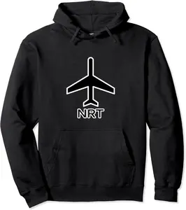 Japan's Busiest Airports International Code Letters NRT Pullover Hoodie - Winniekemo Shop 94B08WR8KV13