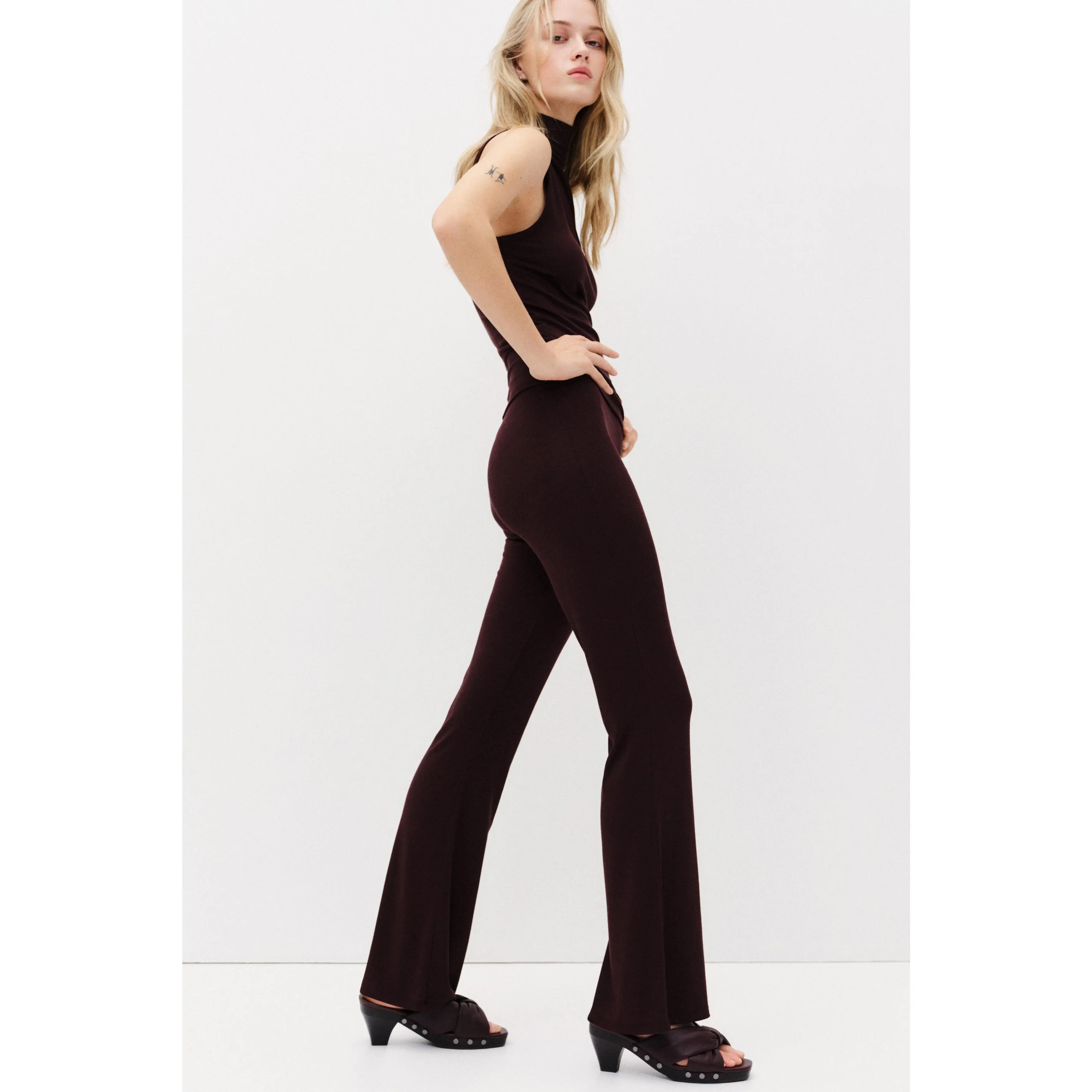 H&M Flared jersey trousers