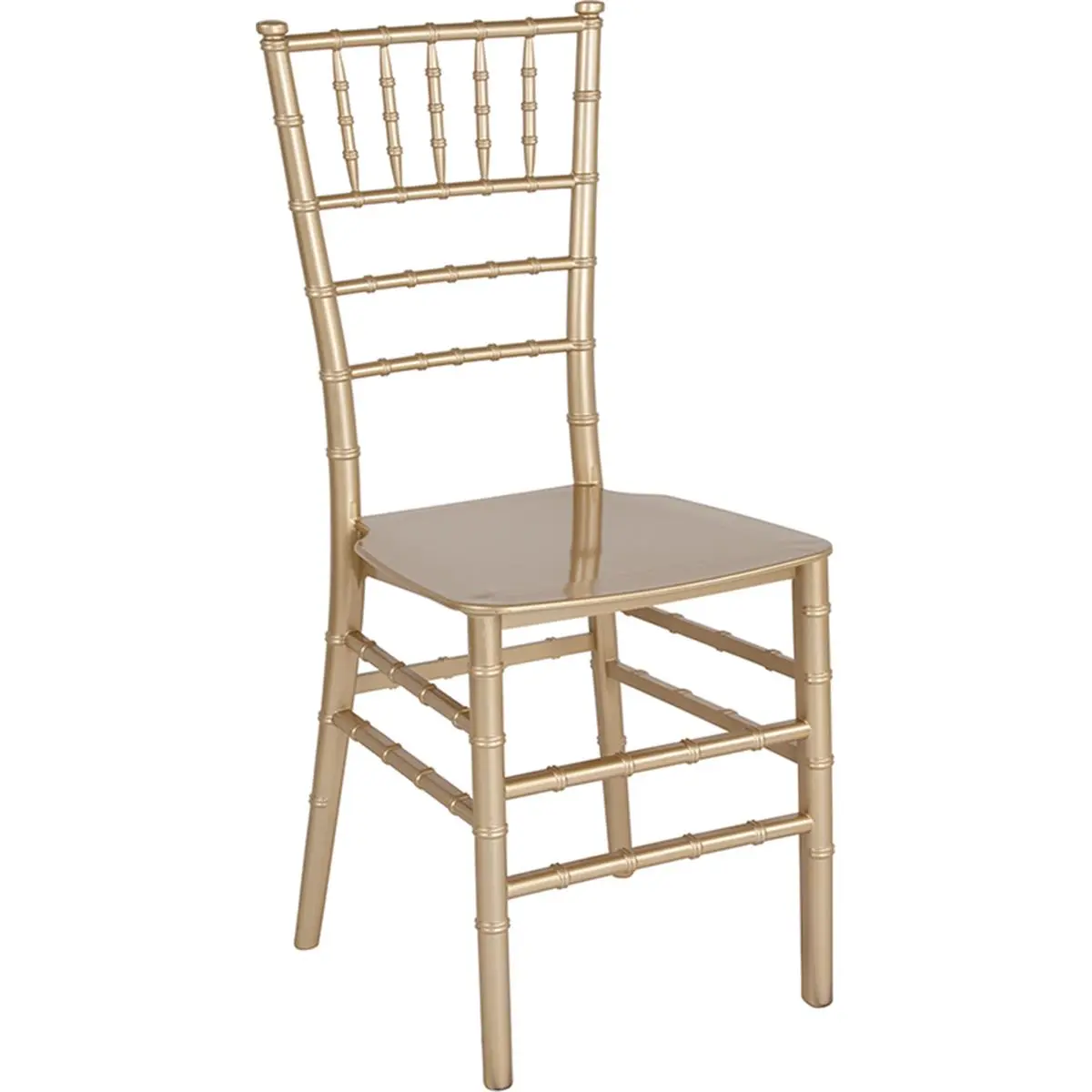 Flash Furniture Hercules Series Traditional Rectangular Back Anti-Static Finish Durable All-Weather Resin Stacking Chiavari Chair - Commercial Indoor Dining Chair for Weddings, Banquets, 35x15x18.75in