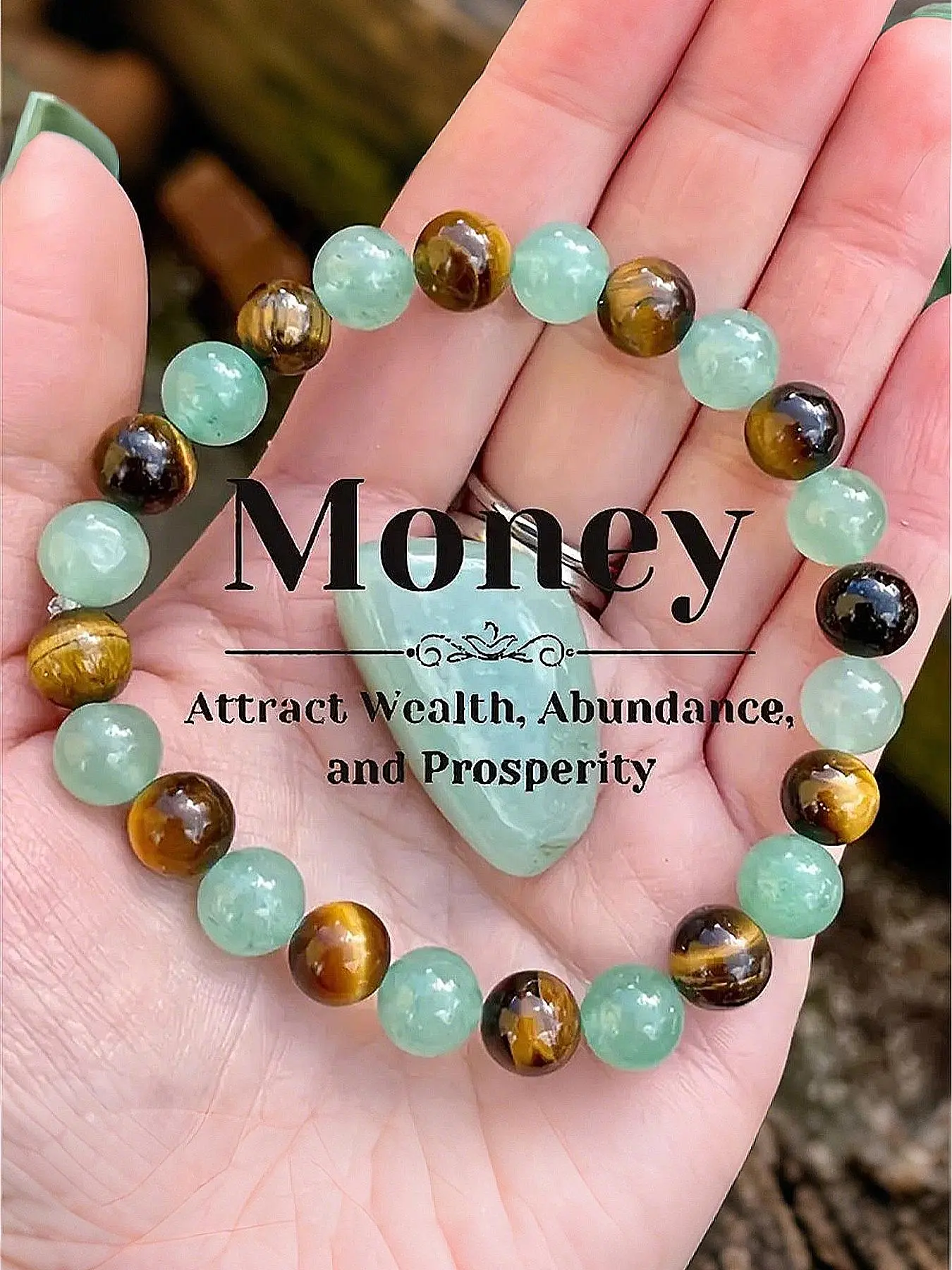 Natural Crystal Stone Bracelet, Intuitively Chosen Crystals, Fashionable Hand Jewelry for Women & Men, Trendy All-match & Exquisite Jewelry for Birthday Gift, Crystal Bracelets