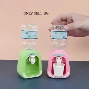 1pc Creative Mini Water Dispenser Shaped Plastic Lotion Bottle, Easy Pump For Makeup Removal, Decorative Bathroom Accessory, Bathroom Decoration Supplies