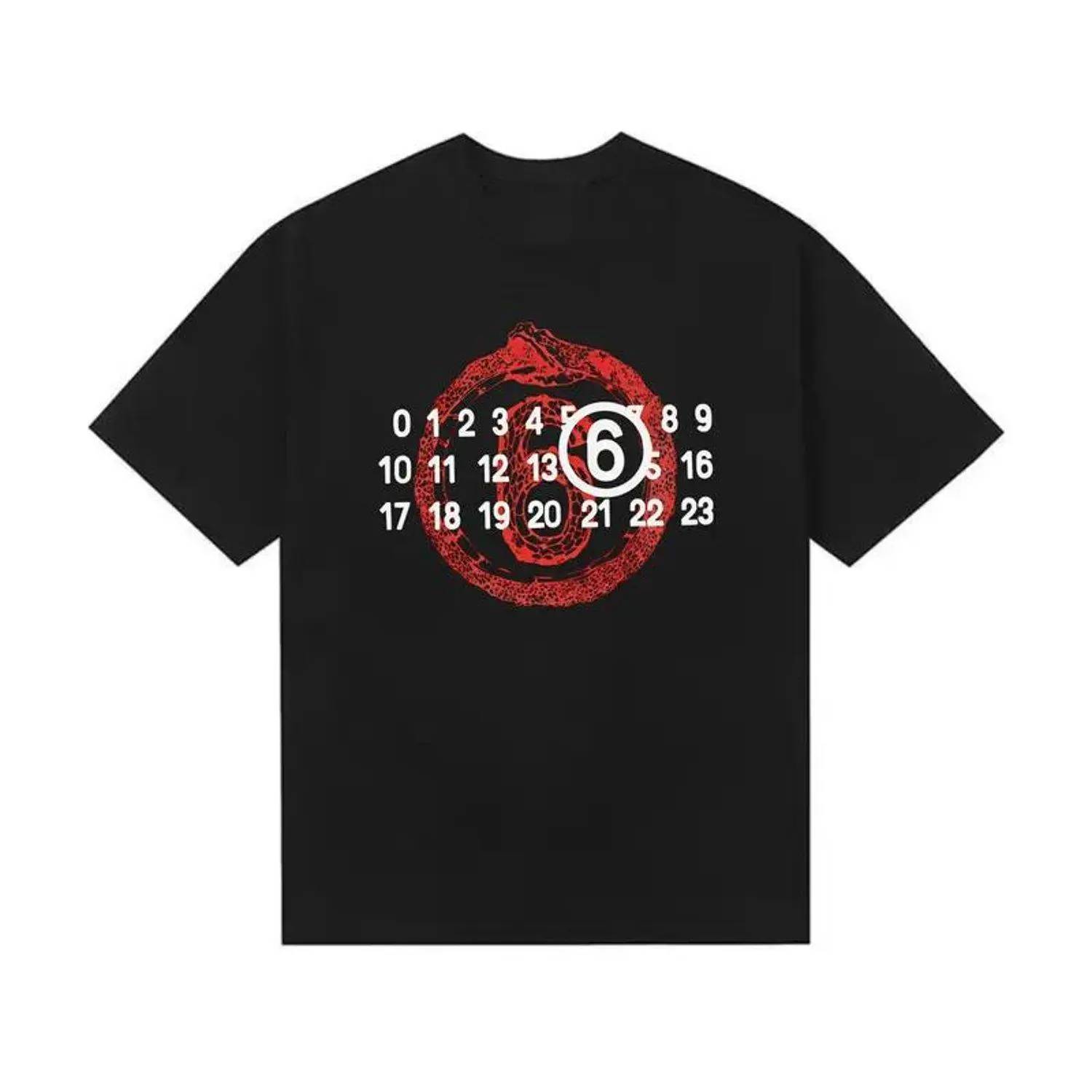 Heavy Summer Printed Letter Short-sleeved Men's T-shirt Couple Loose Casual Versatile Short Sleeves Dujia Style