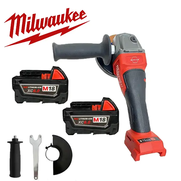 Milwaukee M18 Series 125mm Cordless Angle Grinder, Brushless Motor Handheld High-Power Variable Speed Power Tool for DIY Polishing/Cutting, Construction Essential (Tools & Hardware Category), Power Tools