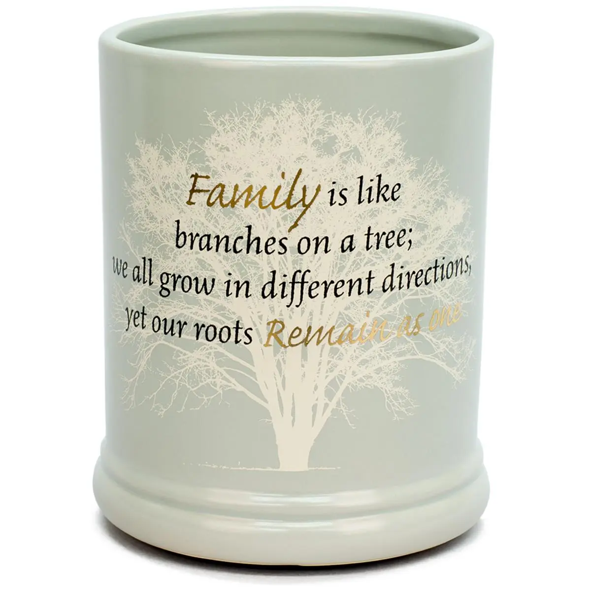 Dicksons JW16FT Ceramic Family Candle Warmer - 22 oz Fragrance Scent Aroma Freshener, Indoor Use, No Flame/Soot, Clean Even Burn, Cord-Mounted On/Off Switch