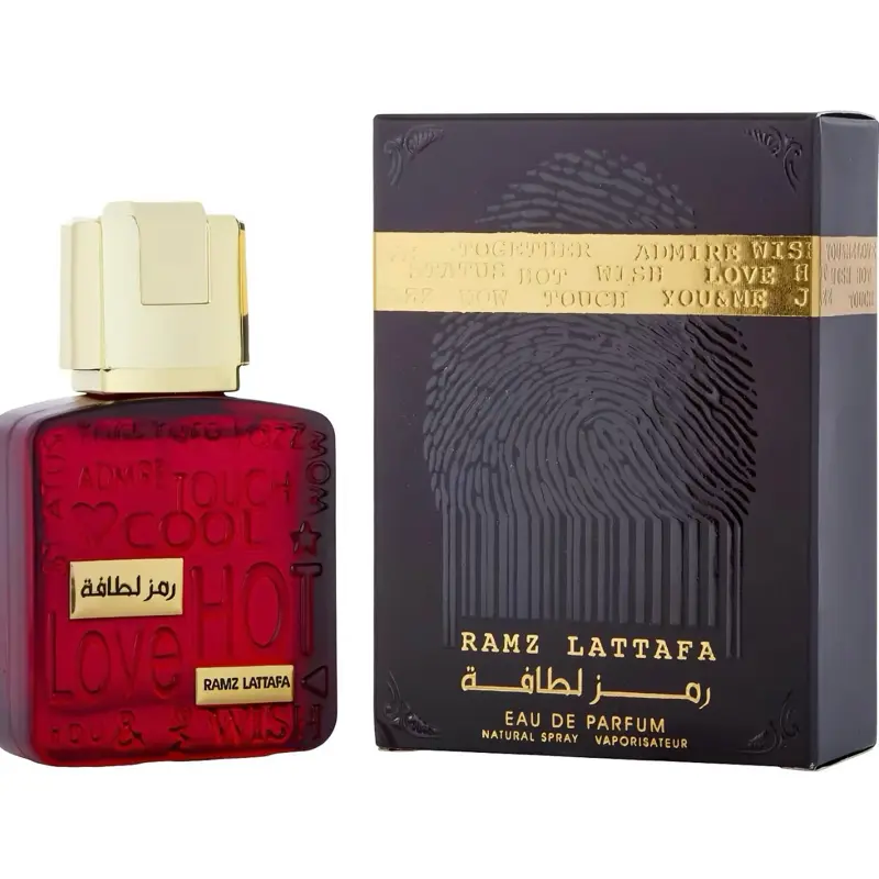 Lattafa Ramz Gold Unisex Non-Toxic Eau de Parfum Spray (3.4 oz) for Adults with Bergamot, Apple, Pineapple, Jasmine, Sandalwood, Guaiac Wood & More
