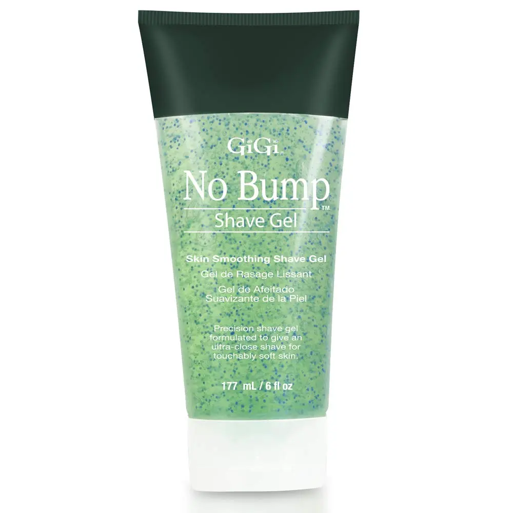 GiGi No Bump Skin Smoothing Shave Gel with Salicylic Acid, and Chamomile Extract, Prevents Ingrown Hairs, Bumps, and Razor Burns, 6 fl oz - 1 Pac