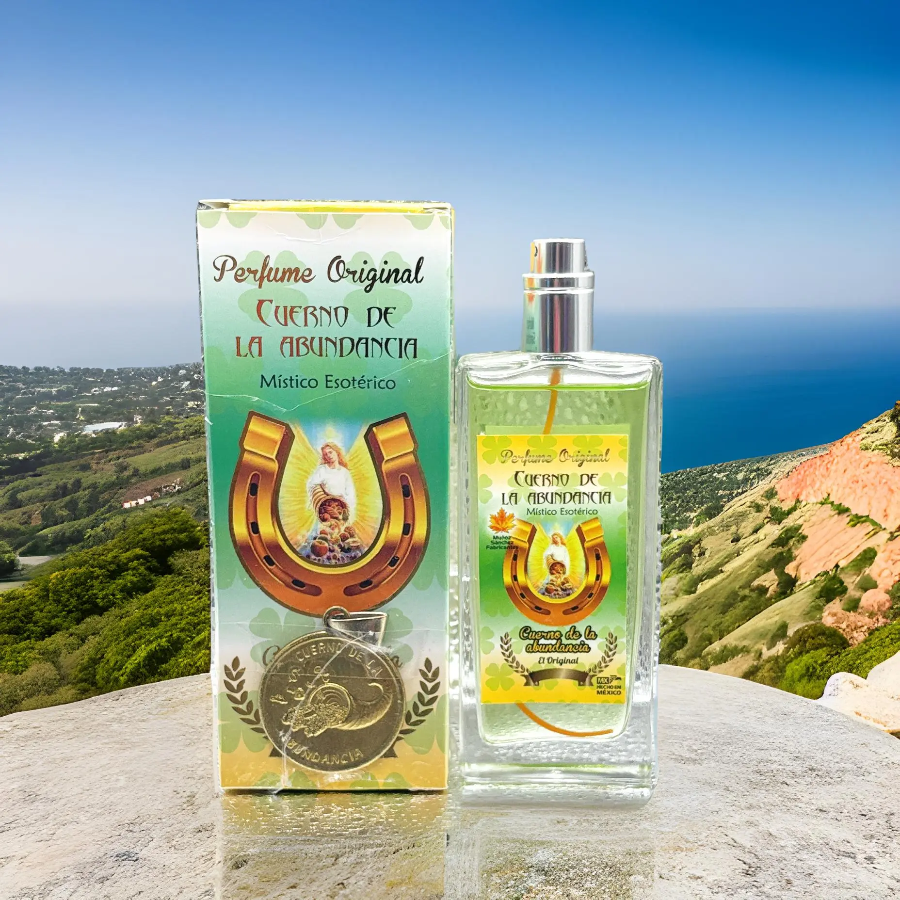 Horn of Abundance esoteric unisex perfume with Medallion