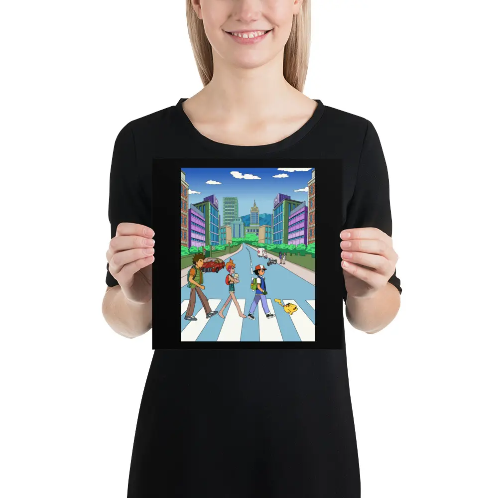 Pokémon Victory Road Beatles Abbey Road Album Cover poster