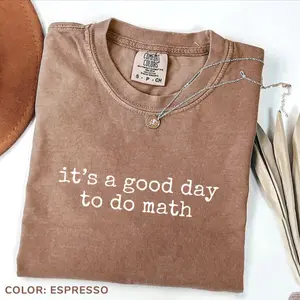 Comfort Colors It's a Good Day to Do Math T-Shirt, Math Teacher Shirt, STEM Graphic Tee Back To School, Gift for Teacher