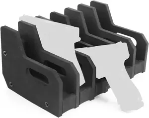 Compact Foam Stand for Pistol & Revolver - A Damage-Free Storage Organizer for Safe and Cabinet Shelves