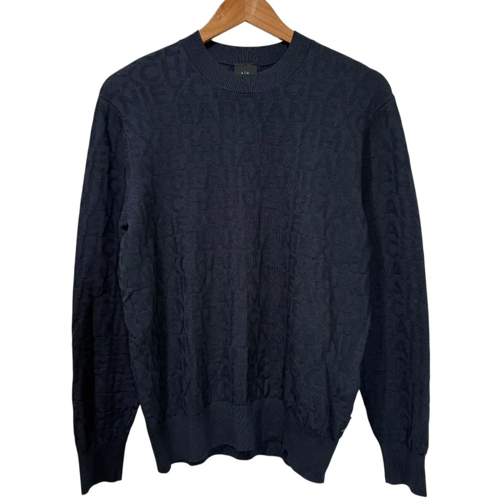 Pre-owned Giorgio Armani Others Small Leather Goods Armani Exchange Knit Sweater