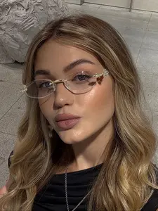 Fashion Polygon Frame Blue Light Blocking Women's Glasses, Lightweight High Quality Eyewear Accessories for Daily Work and Reading Use, Durable and Comfortable