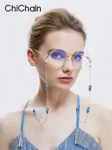 Acetate Eyeglass Chain Mask Holder Neck Strap Multi-Color Glasses Accessory, Stylish and Functional Eyeewear Accessory