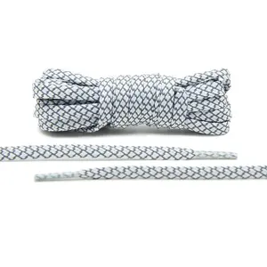 White - Reflective Flat Laces 1.0