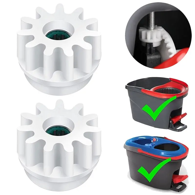 Spin Mop Bucket Pedal Repair Kit – Replacement Bearing, Clutch & Gear Sprockets, Durable Mop Repair Kit, Easy Install, Compatible with OCeda EasyWring Mop System