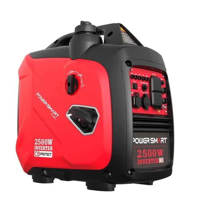Powersmart 2500W Inverter Gas Generator(HB5020 HB5020C),39-Pound RV Ready Generator,Summervibes,Parallel Capability, Quiet Generator for Home Use,Camping,Low Fuel Consumption,Portable,Quiet Operation,Outdoor Use,Hurricane,Emergency