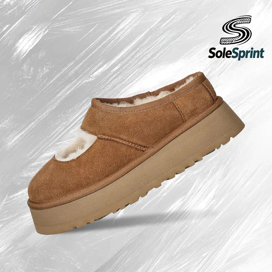 UGG Bea Mary Jane Chestnut (Women's)– Women's Lifestyle Sneakers – shoes for woman -Vintagen -Spring & Summer-Inspired Running Shoes, Shock-Absorbing Comfort, Gym to Streetwear Casual Wear—back to school—1167612 CHE
