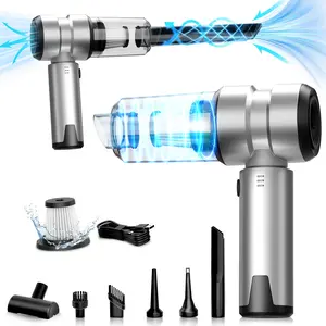 2-in-1 Powerful 14000PA Handheld Vacuum & Blower, 6000mAh Portable Cordless Vac for Car Interior, Keyboard, Type-C Charging