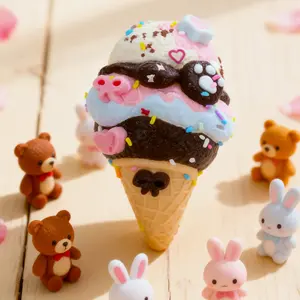 Pawtoto Rainbow Ice Cream Squishy Toy