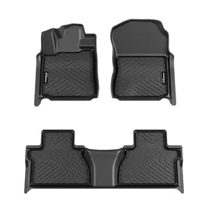 GARVEE Floor Mats for 2014-2021 Toyota Tundra CrewMax Cab, TPE All Weather Custom Fit 1st and 2nd Row Floor Liner, Black GARVEE Floor Mats for 2014-2021 Toyota Tundra CrewMax Cab, TPE All Weather Custom Fit 1st and 2nd Row Floor Liner, Black