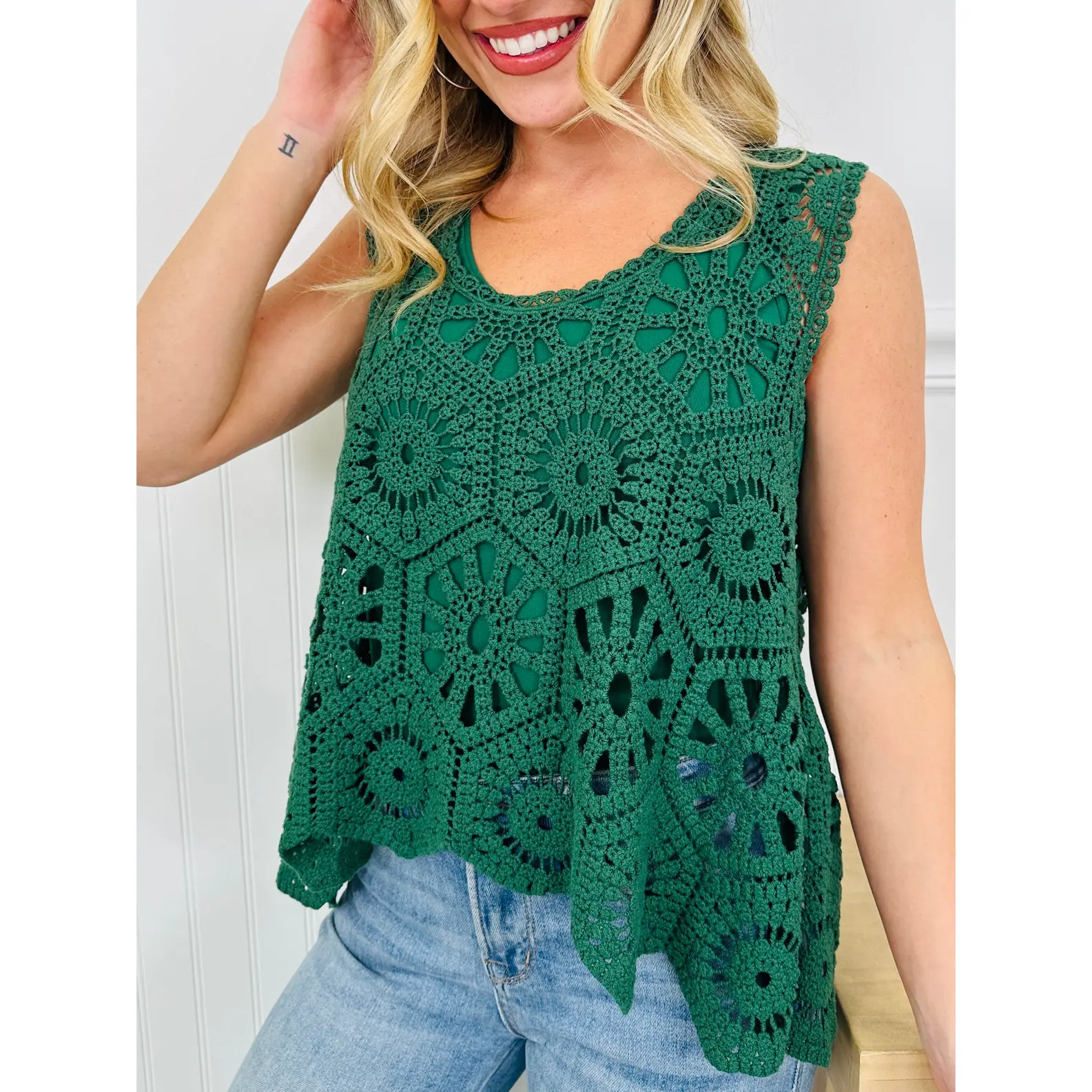 Crochet All Day Top In Multiple Colors