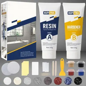 Porcelain Repair Kit for Tub Tile Shower - Chip Dent Crack Hole Scratch Fix - Fiberglass Surface Restoration - Durable Waterproof Solution - DIY Home Bathroom Maintenance - Easy Application Included pandikit