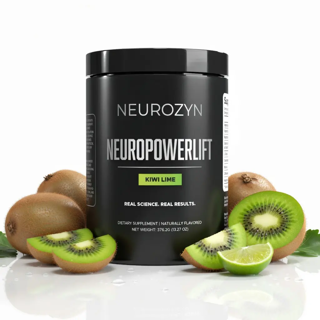 Neurozyn NeuroPowerLift Kiwi Lime - Performance-Enhancing Supplement with L-Citrulline Tyrosine & Betaine for Increased Power Output and Faster Recovery