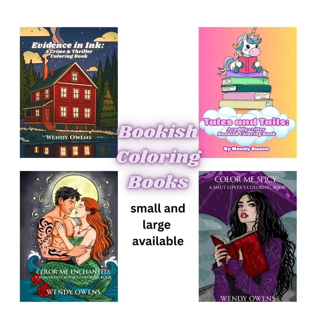 Bookish Coloring Book: Multiple options: Color Me Spicy, A Smut Lover’s Coloring Book | 25 Flirty, Single-Sided Pages | Available in 8.5x11 and 5.5x8.