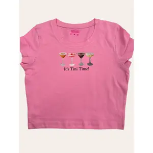 It's Tini Time! Baby Tee | Martini Crop Top