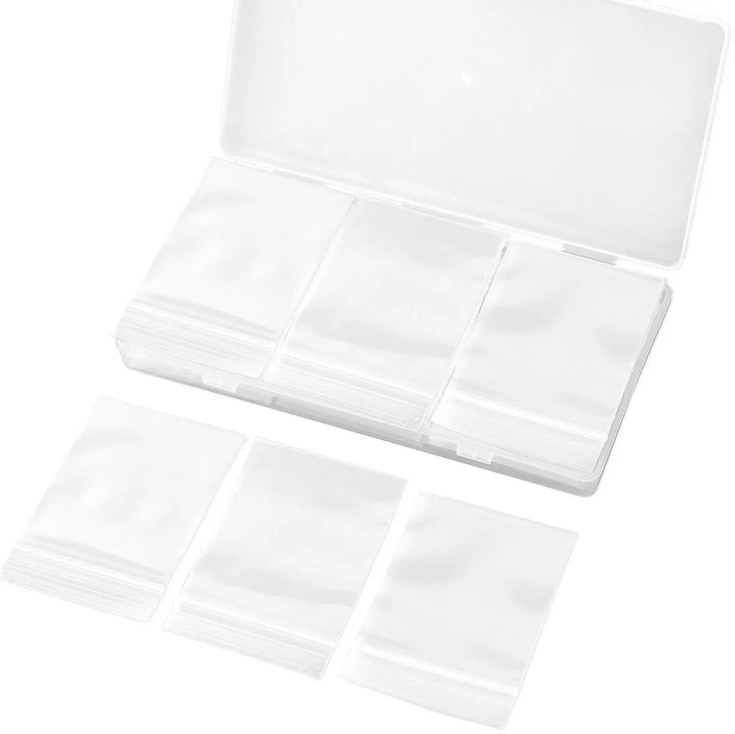 120 PCS Small Plastic Bags for Jewelry, 2" x 2.76" Resealable Clear Poly Baggies, 2.4 Mil Mini Zip Bags for Small Business, Storage, Gifts, Candy, Screws