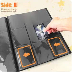 [New deal] - Card Binder, 9 Pocket Trading Card Album Folder,20 Pages, 360 Card Capacity Sports Card Binder, Premium Card Binders Compatible with MTG, TCG, Baseball Cards (Black)