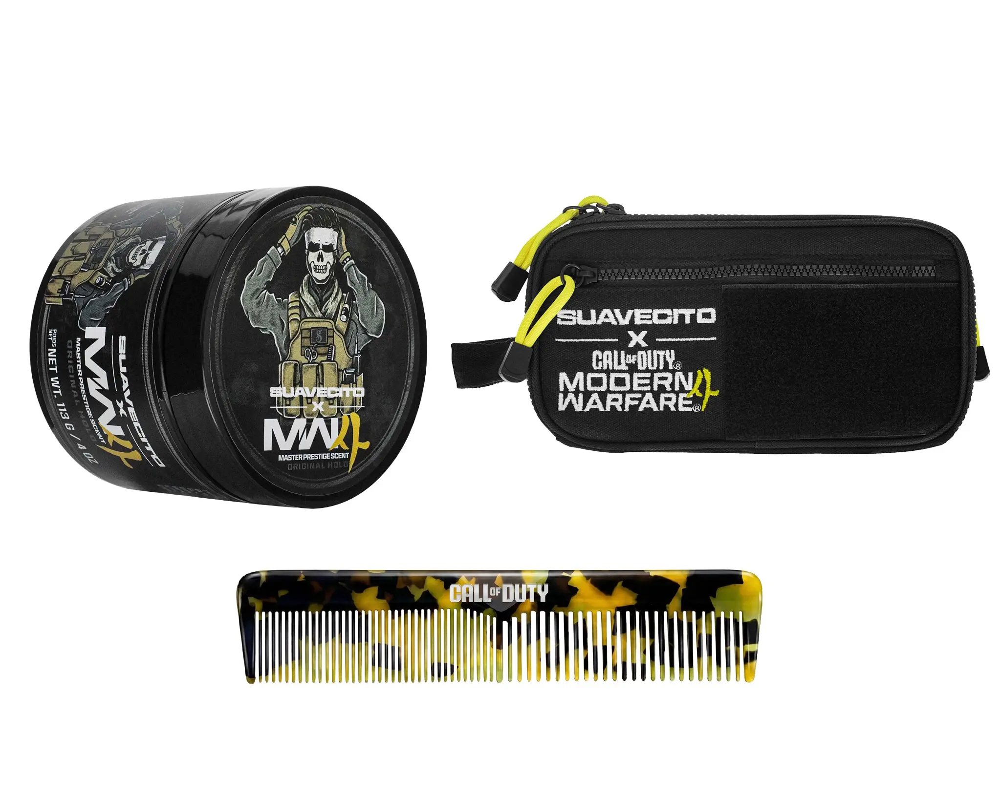 Suavecito X Call of Duty: Modern Warfare 4 Original Hold Pomade + Dopp Kit + Acetate Comb